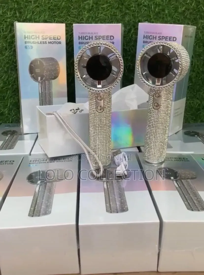 S5 Diamond-Studded Handheld Turbo Fan