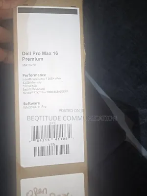 Laptop Dell Pro Max 16 32GB Intel Core Ultra 7 SSD 512GB