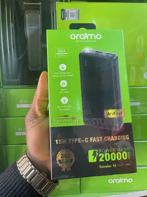 Oraimo 20000mah 15w Fast Charging Power Bank (Traveler 15)