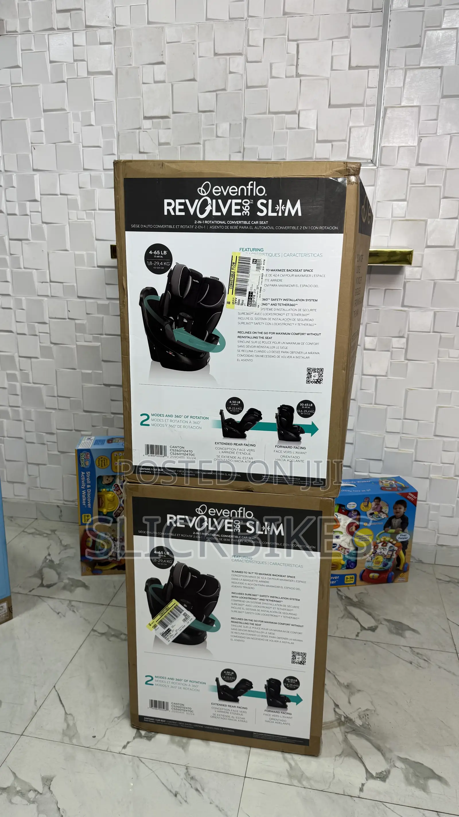Evenflo Revolve360 Slim 2-in-1 Rotating Car Seat