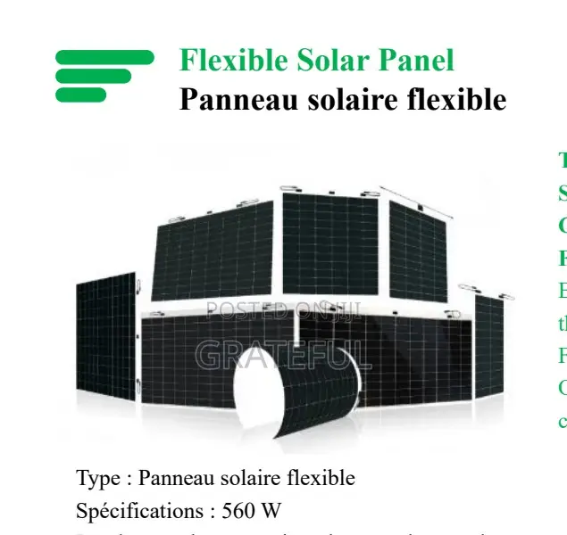 560w Flexible Solar Panel