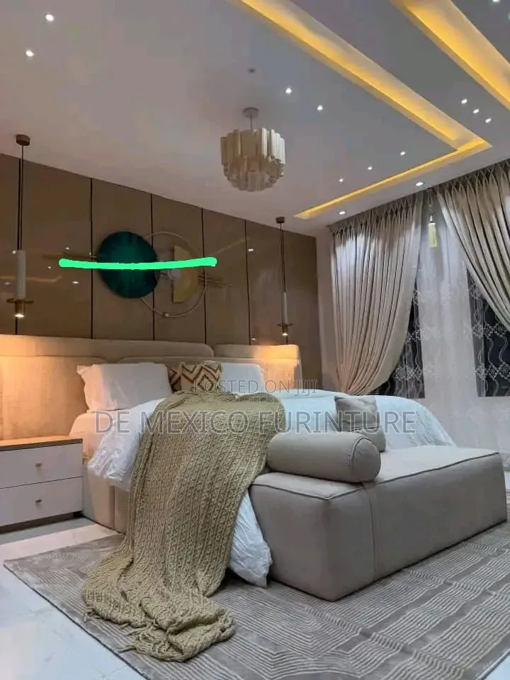Off-White 6by6 Bed Frame Puff