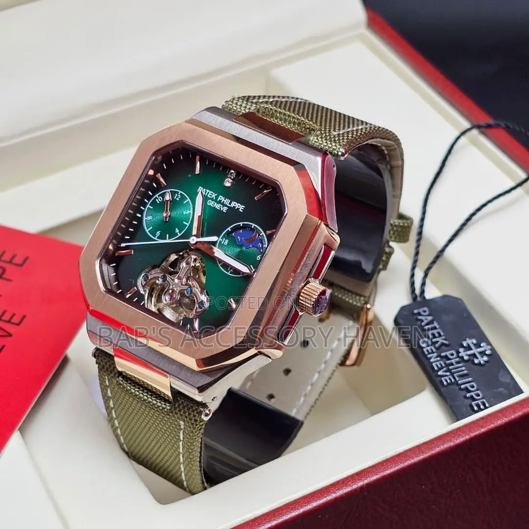 Patek Philippe Jeans Leather Watch Automatic