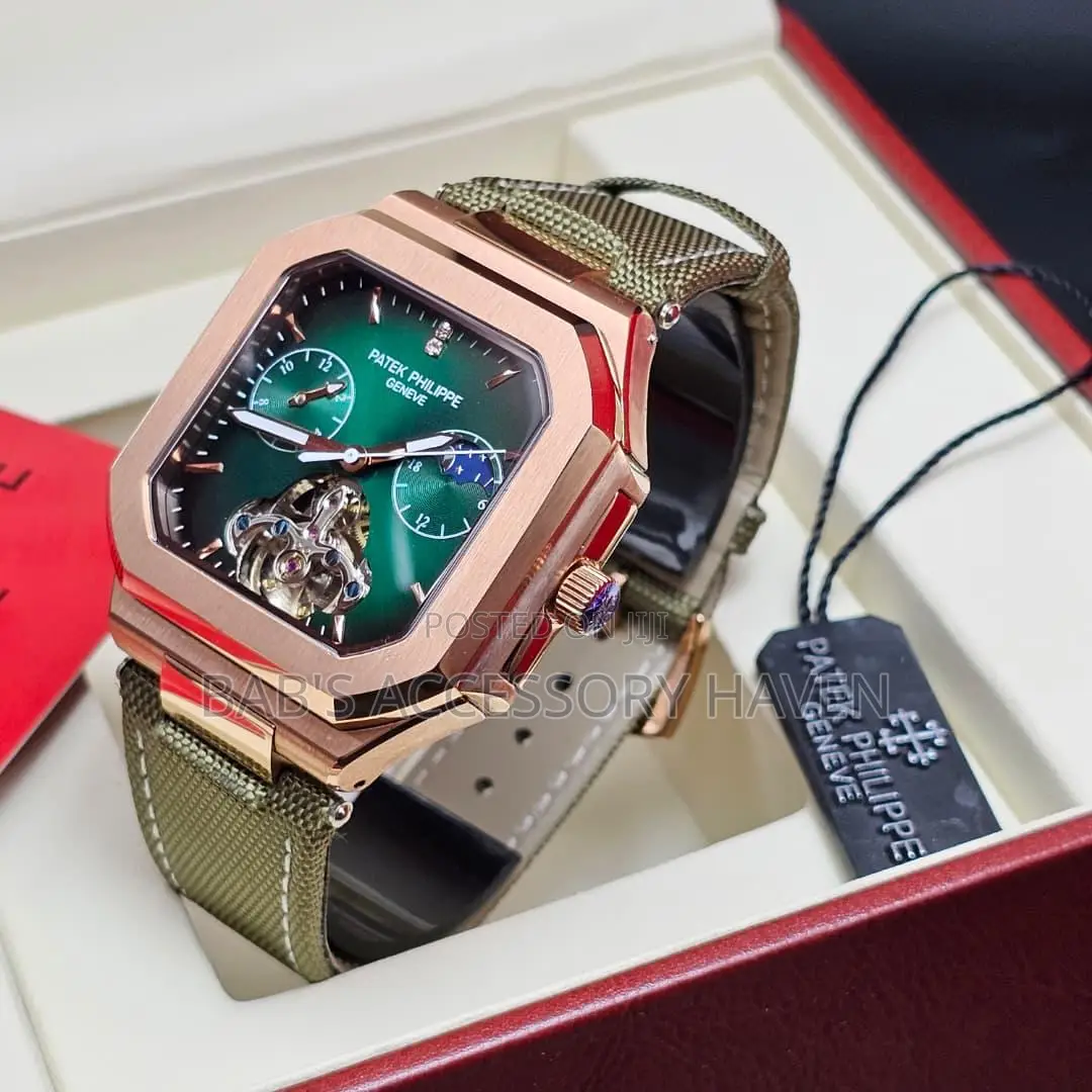 Patek Philippe Jeans Leather Watch Automatic