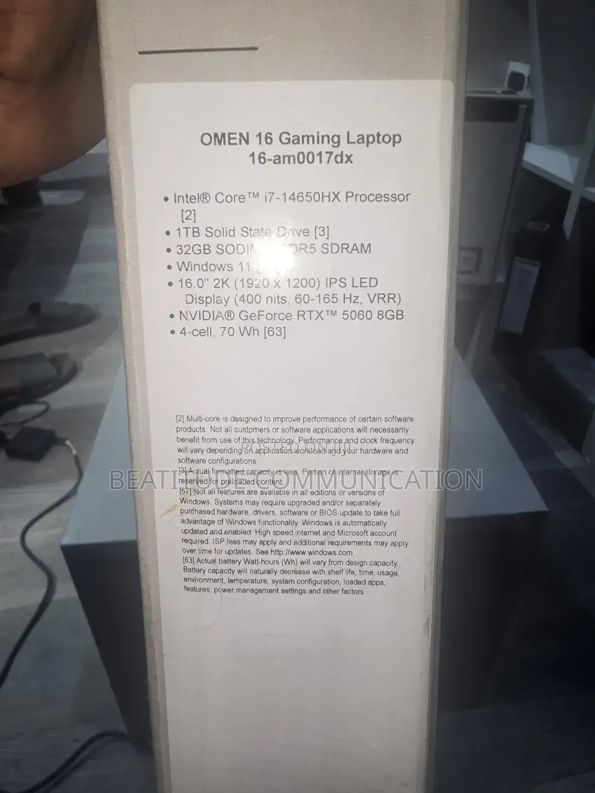 Laptop HP Omen 16 32GB Intel Core i7 SSD 1T
