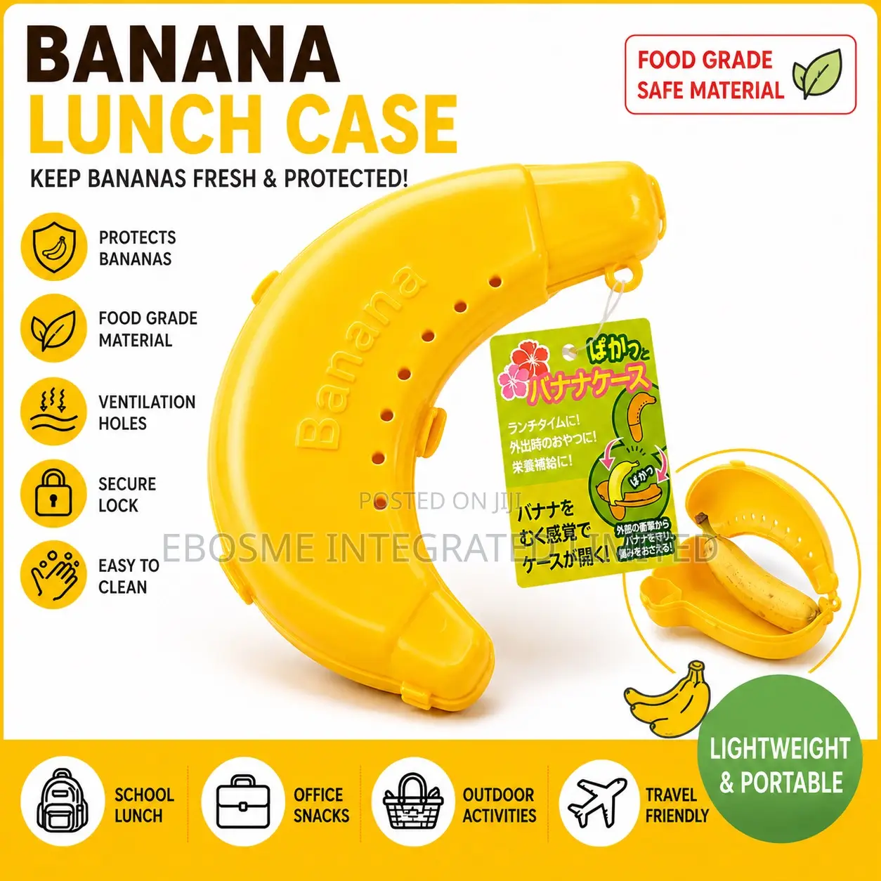 Banana Protective Lunch Case