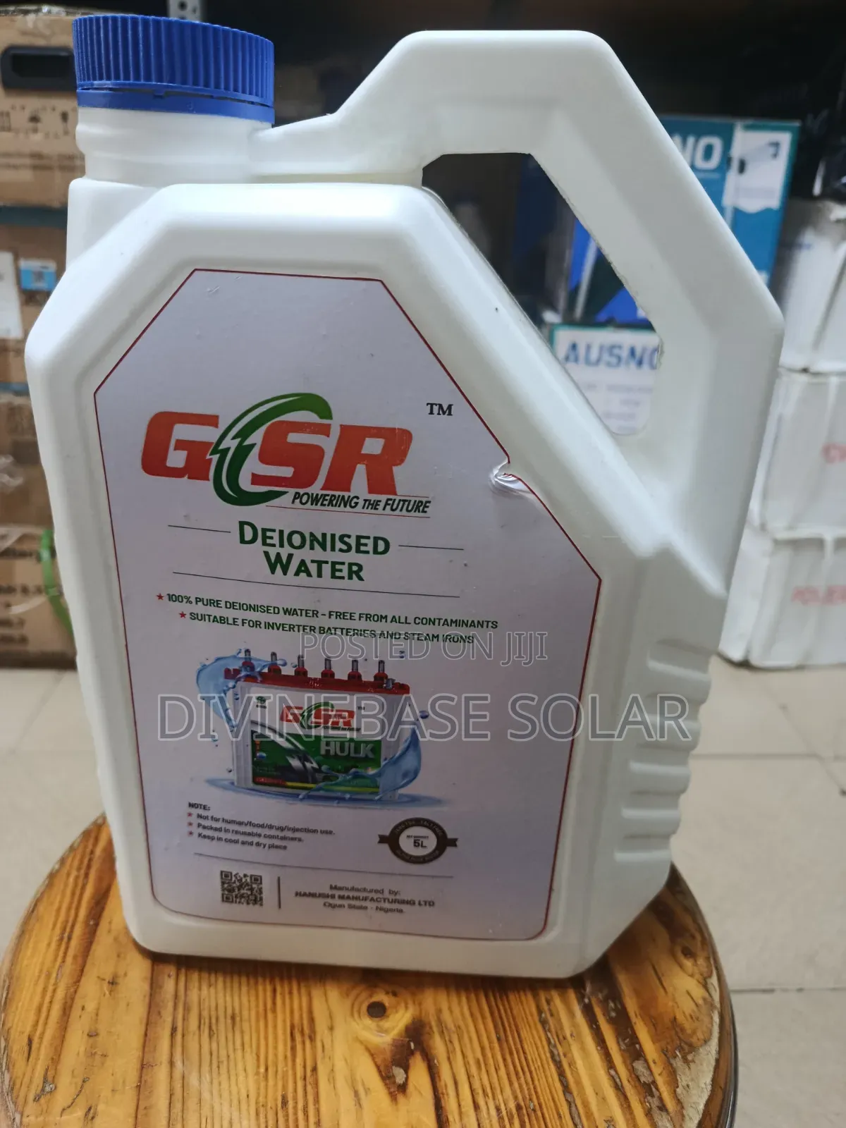 Deionized Water (Distilled Water)