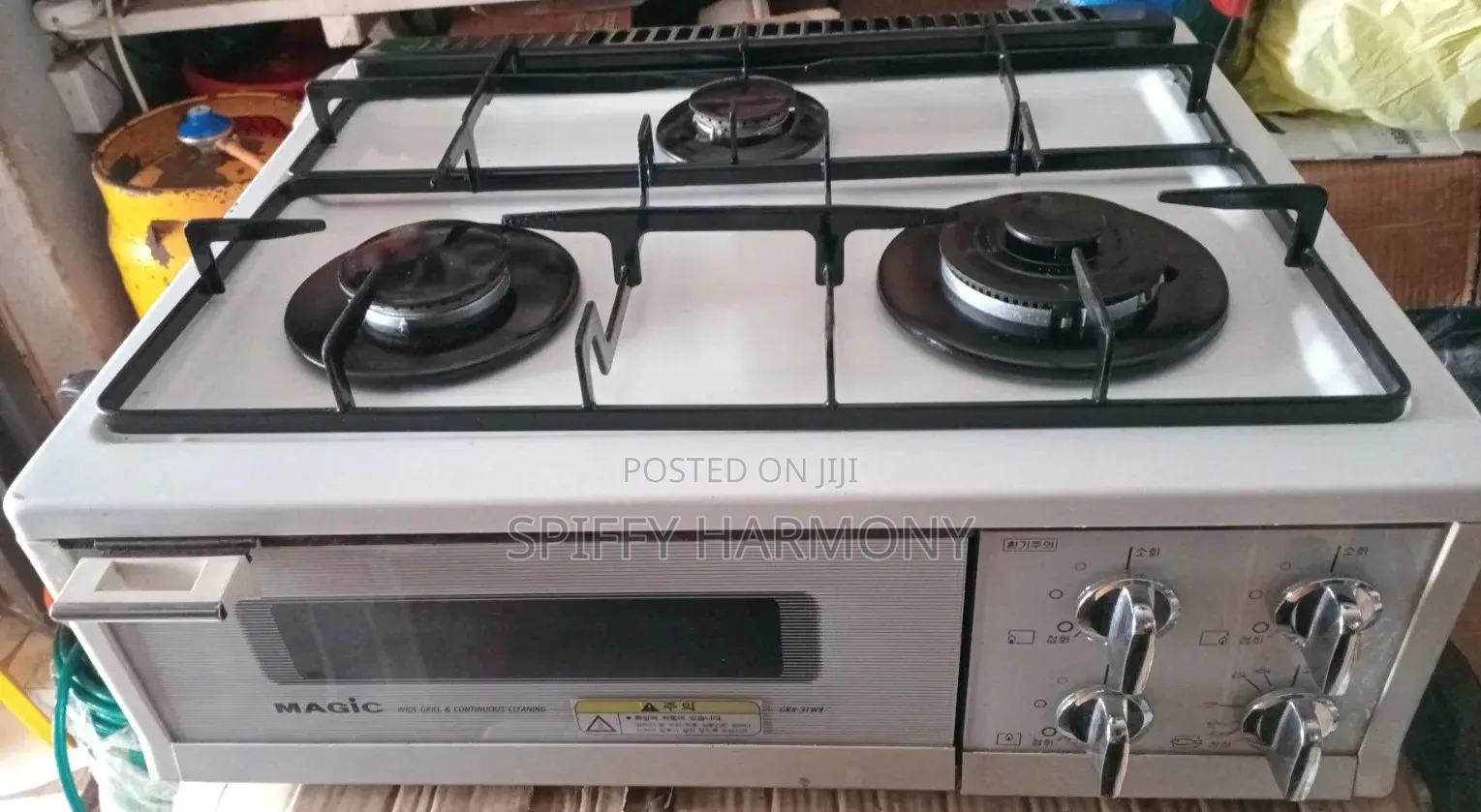3 Burner Table Top Gas Cooker With Oven