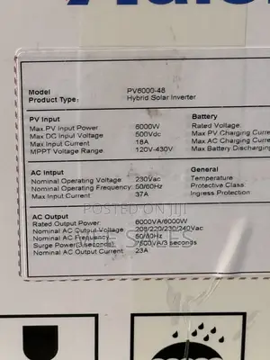 6kva Haisic Hybrid Inverter 48v