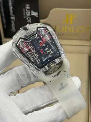 Hublot Quality Luxury Men Rubber Wristwatch