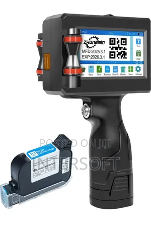 Handheld Inkjet Printer With 42ml Quick-Drying Ink Cartridge,