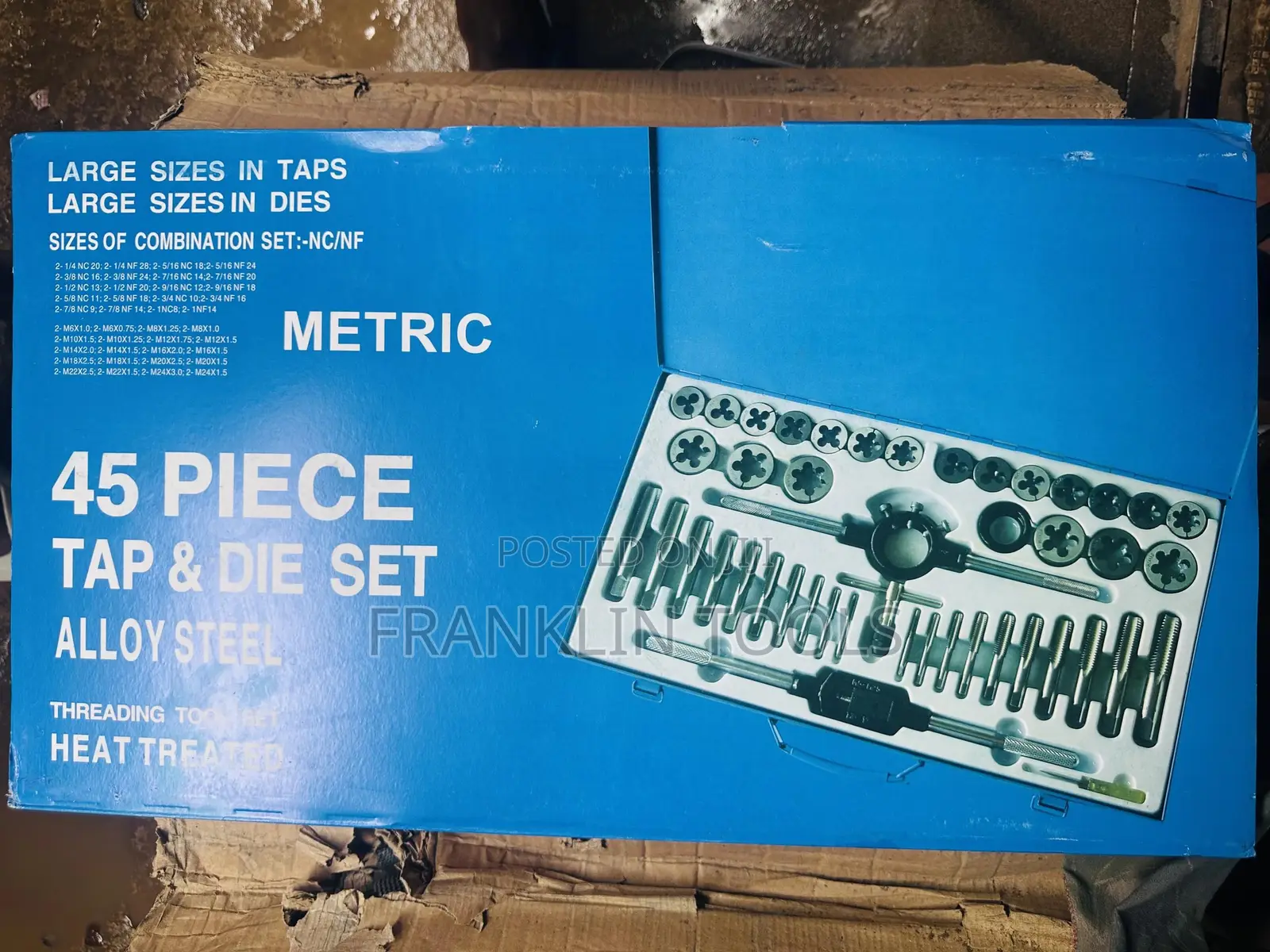 45pcs Metric Tap And Die Set