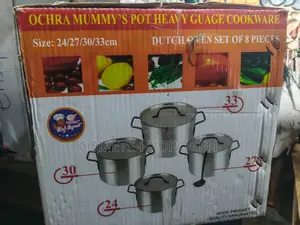 Ochra Mummy's Set of 4 Solid Pots Heavy Gauge Cookware