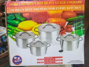 Ochra Mummy's Set of 4 Solid Pots Heavy Gauge Cookware