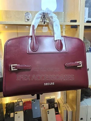 Secure Laptop Outing Bag (Fashion Bag) (Wine Colour)