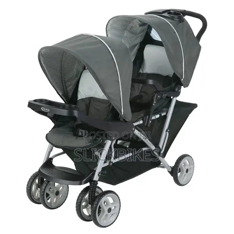 Graco Duoglider Click Connect Double Stroller, Grey