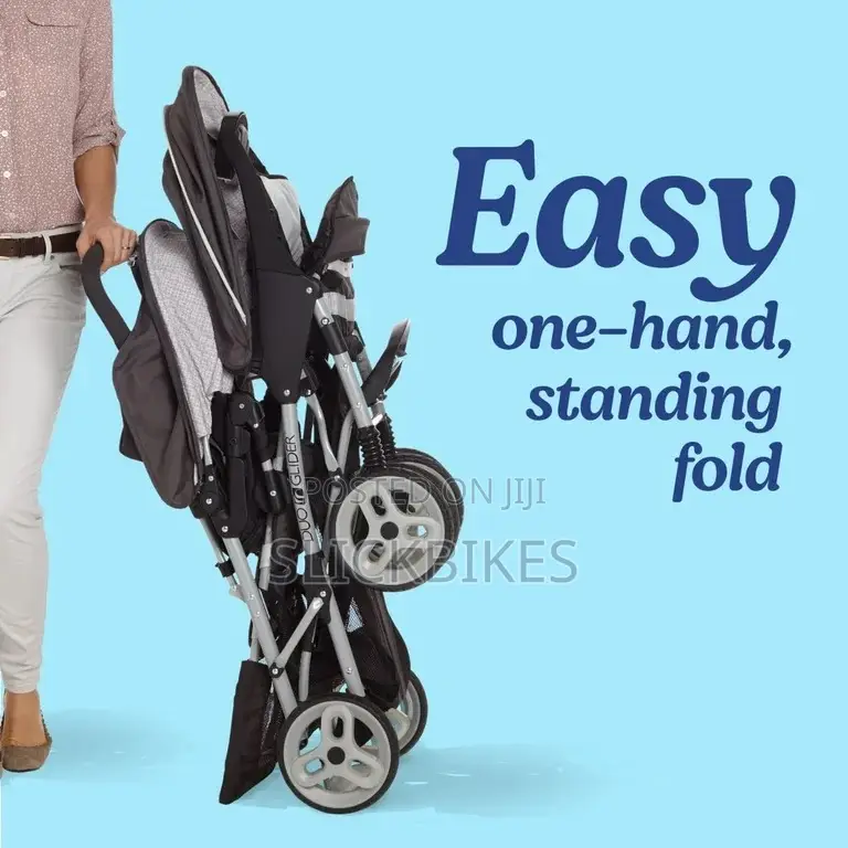 Graco Duoglider Click Connect Double Stroller, Grey