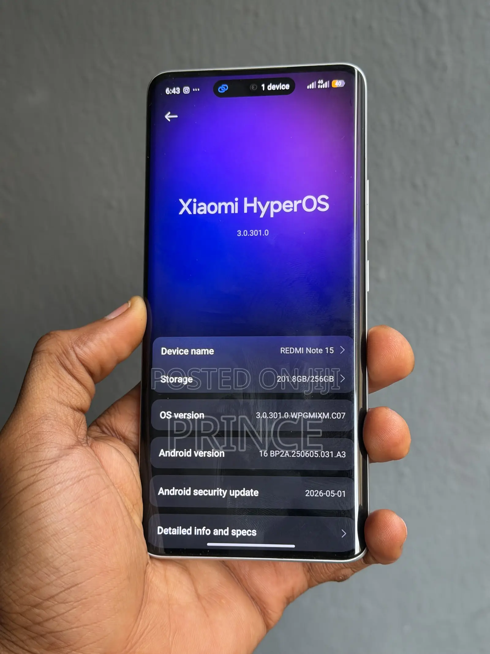 Xiaomi Redmi Note 15 256 GB Red