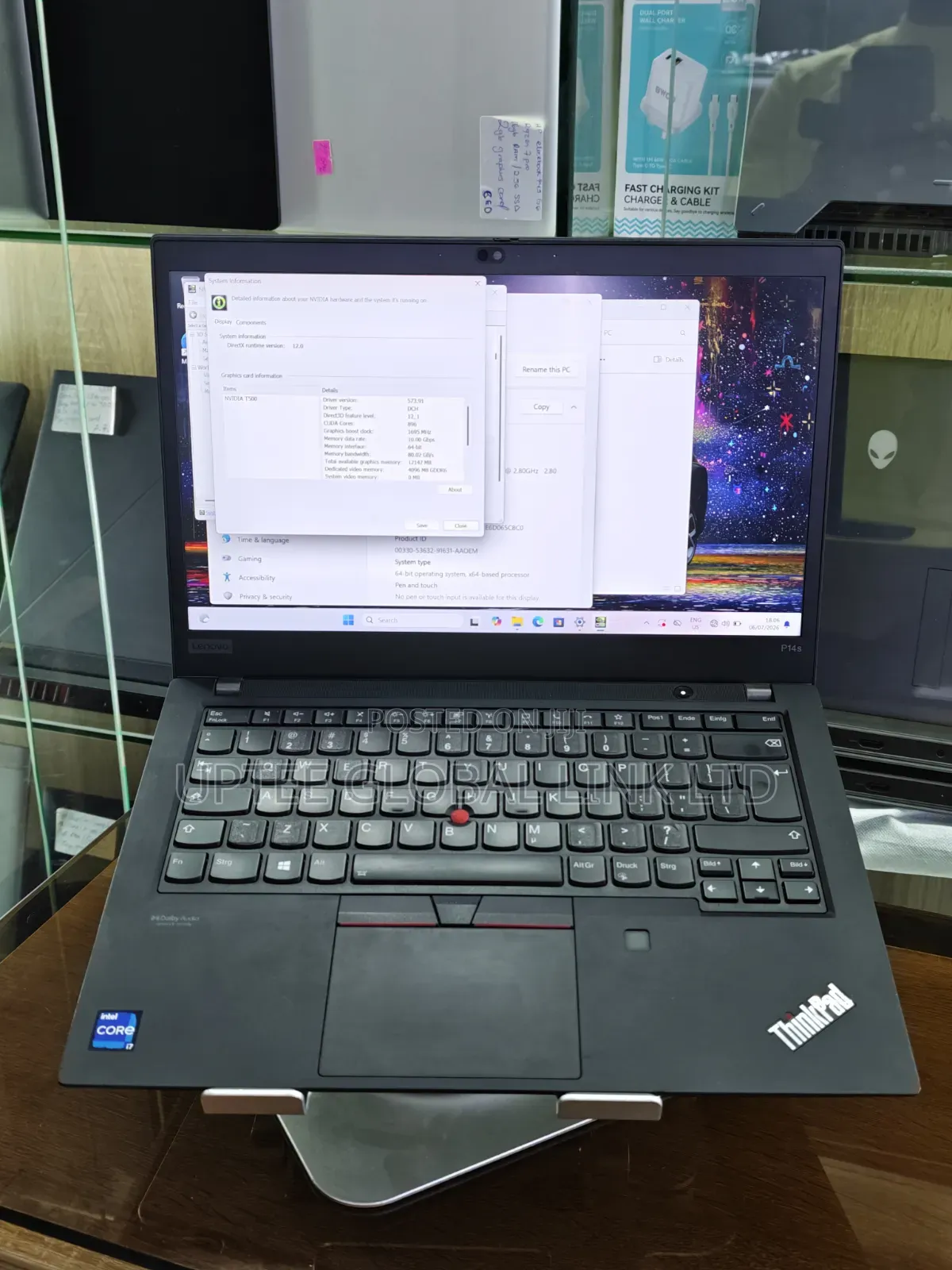 Laptop Lenovo ThinkPad P14s 16GB Intel Core i7 SSD 512GB