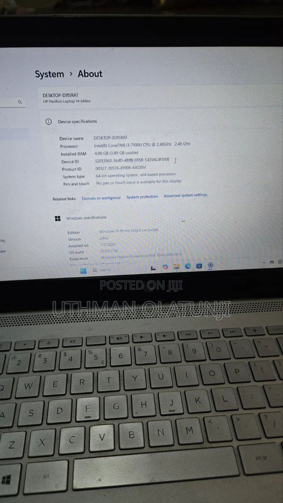 Laptop HP Pavilion 14 4GB Intel Core i3 HDD 320GB