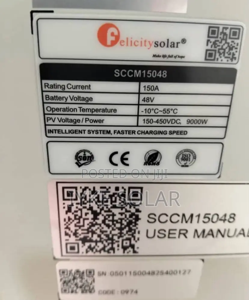 150ams 48v Felicity Charger Controller