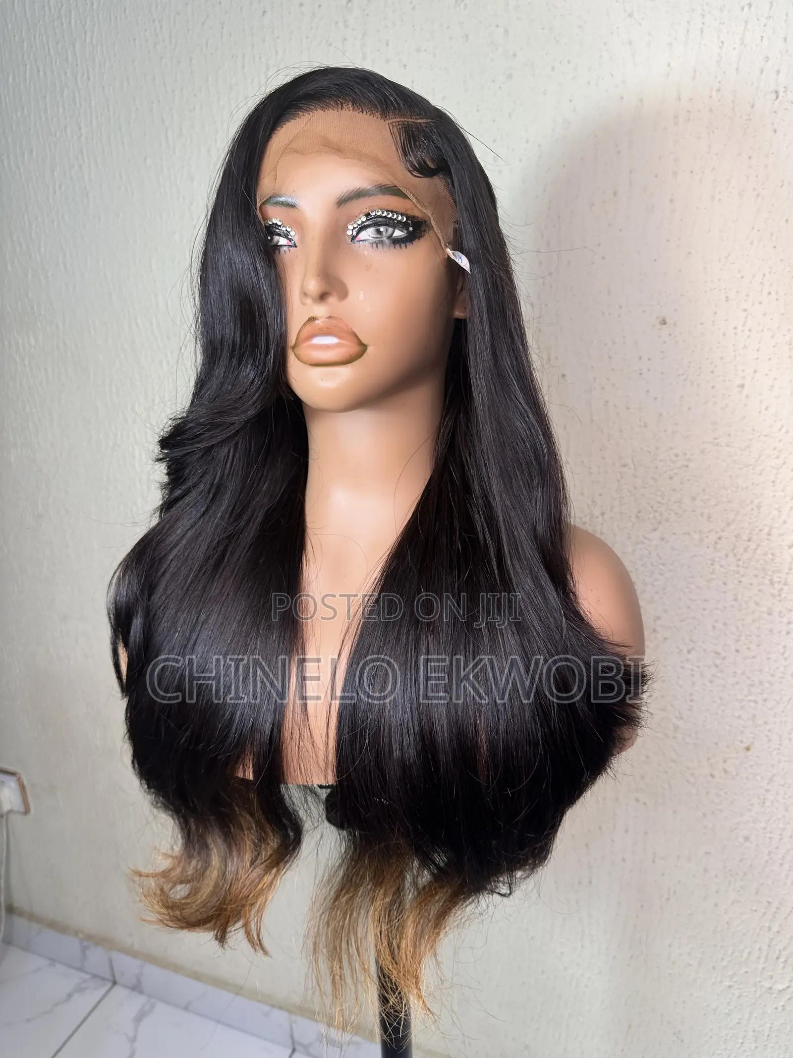 Natural Black Wavy Wig