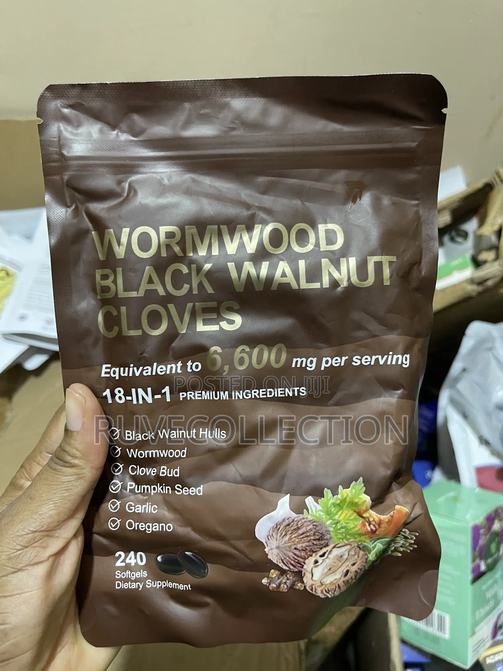 Wormwood Black Walnut Cloves Mix 240 Capsules