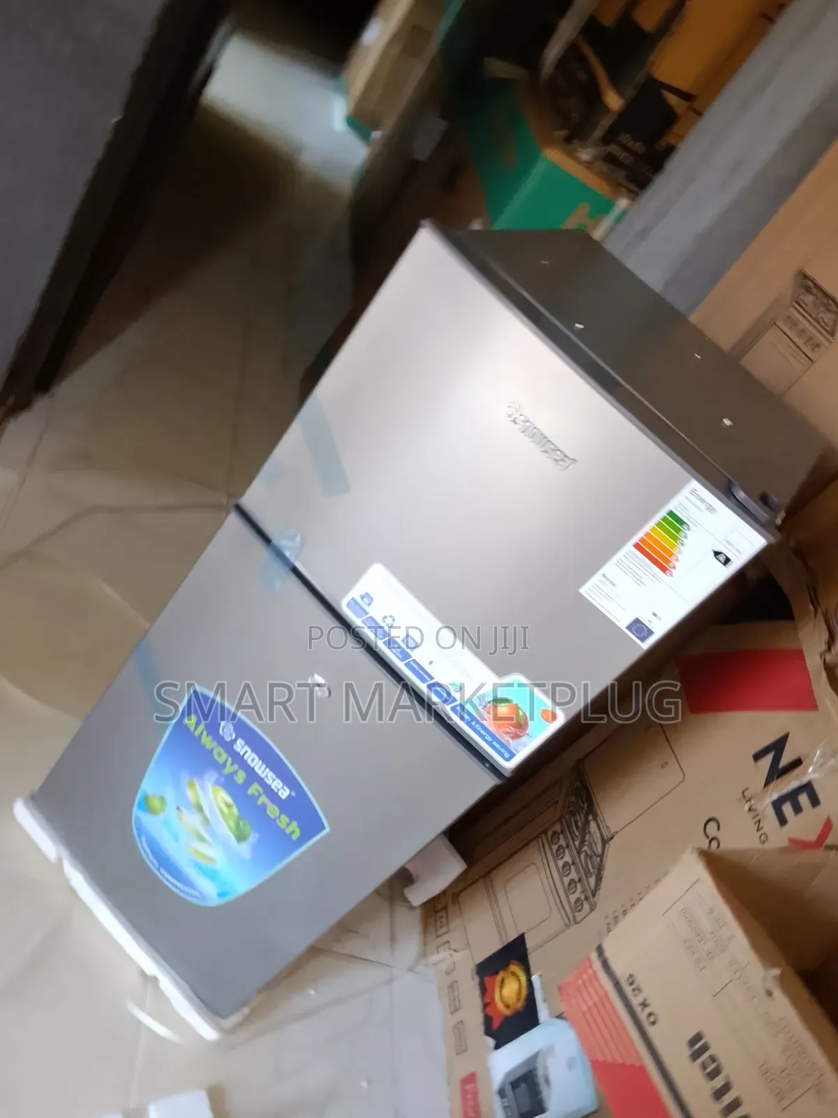 Quality Snowsea 120 Liters Double Door Refrigerator -Gray