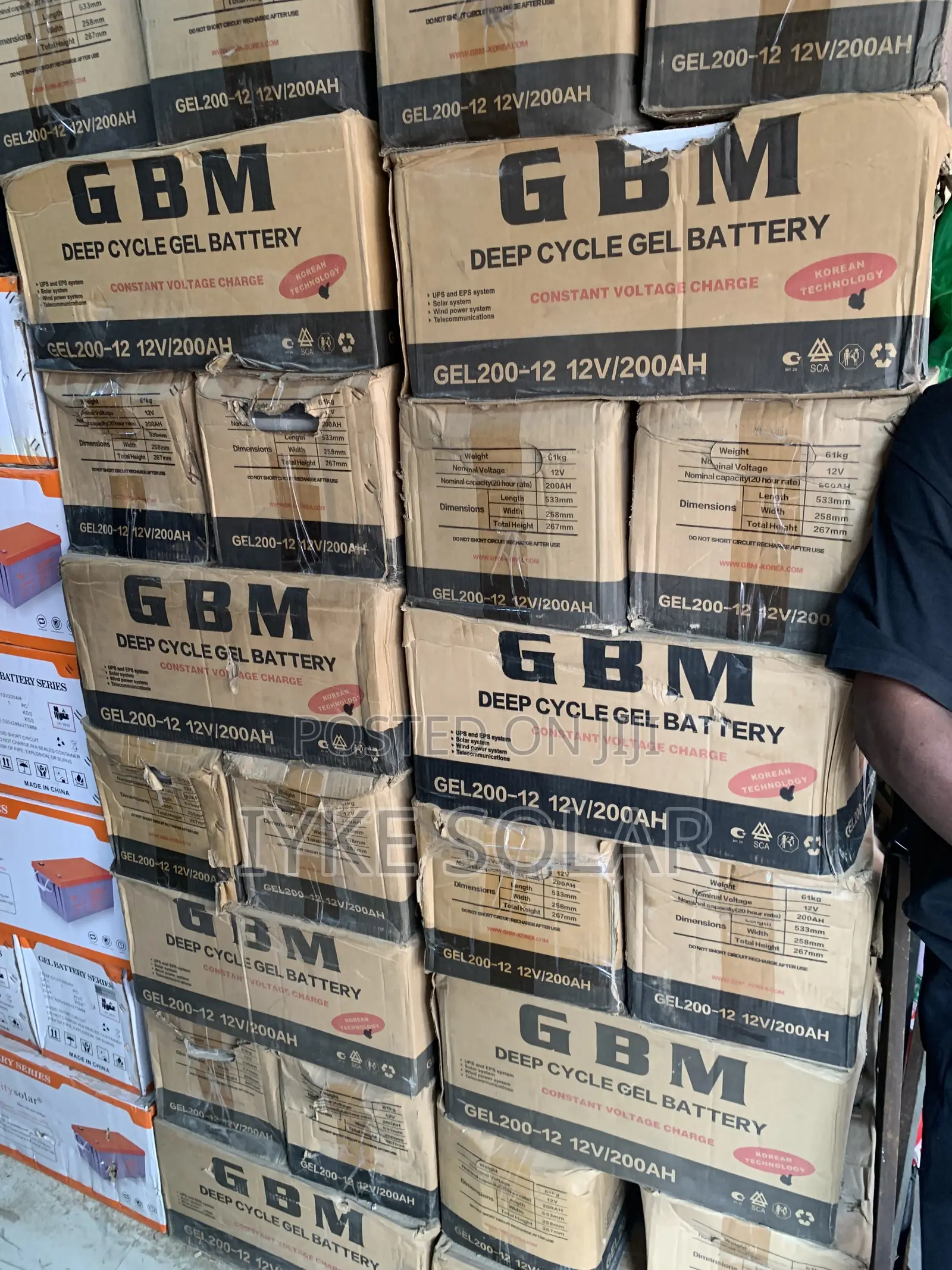 200ah 12v GBM Deep Cycle Gel Battery