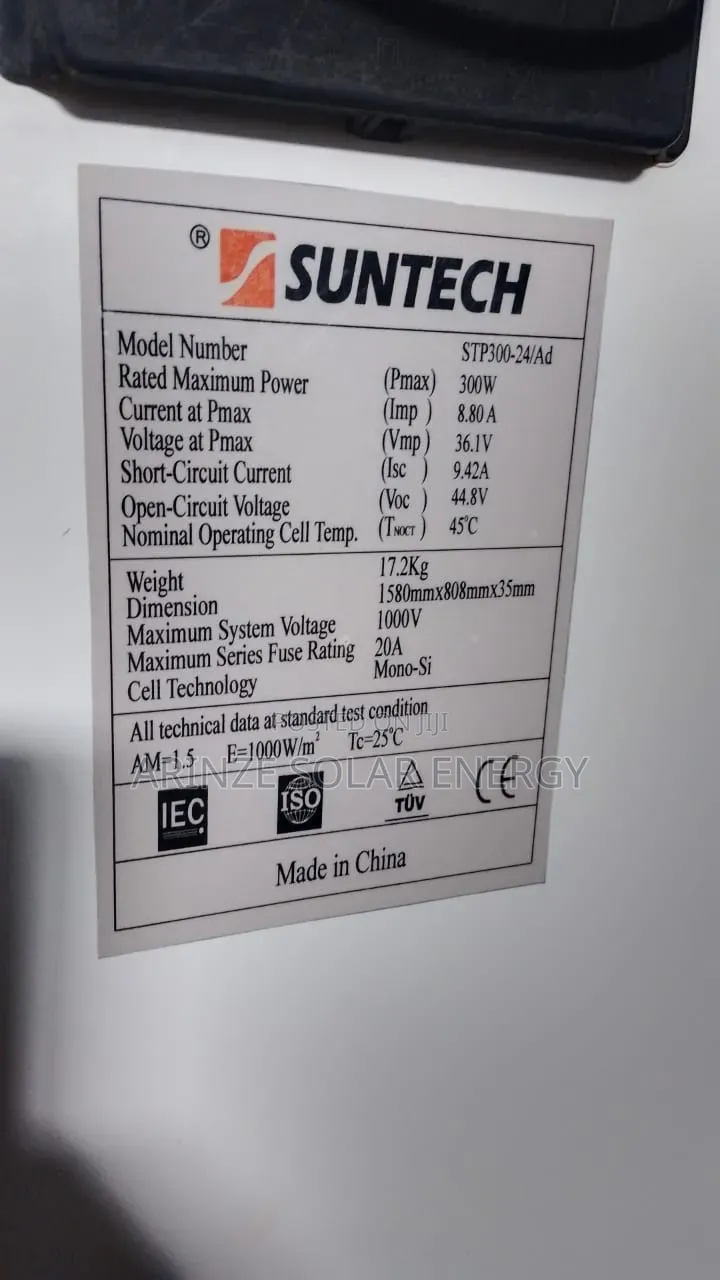 Suntech Solar Panels 300w