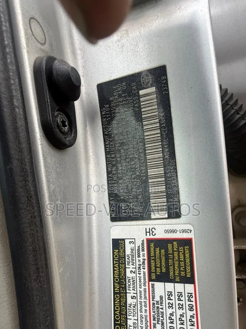 Toyota Camry 2008 Silver