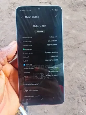 Samsung Galaxy A07 256 GB Silver