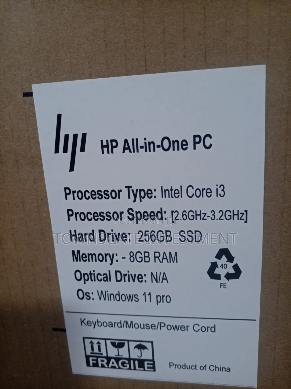 New Desktop Computer HP 280 G6 8GB Intel Core i3 HDD 1T