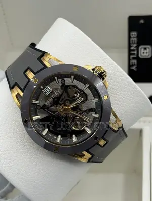 Bentley Quality Luxury Men Genuine Leather Wristwatch