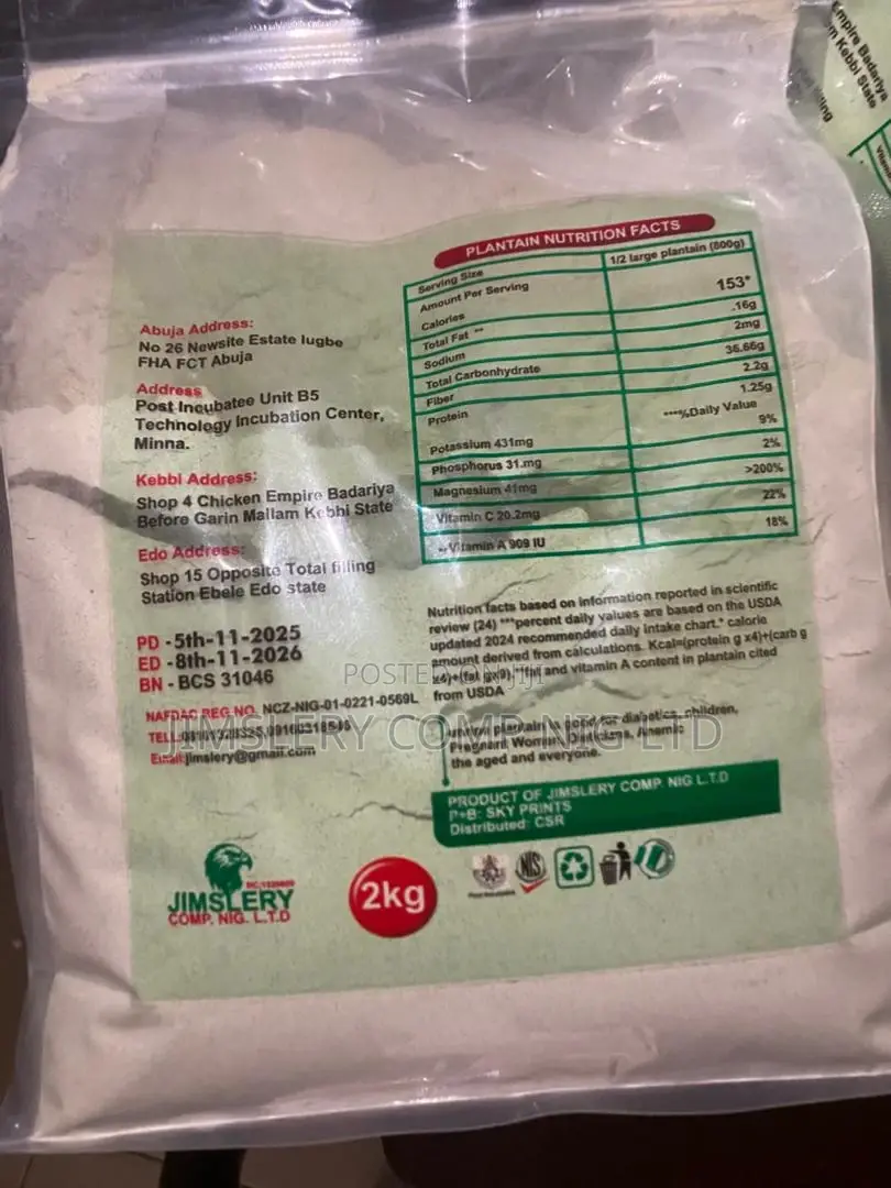 Unripe Plantain Flour