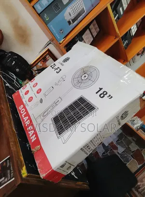 18 Inches Rechargeable Solar Fan Come With Solar Panel and Remote