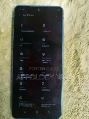 Tecno Camon 19 128 GB Bronze