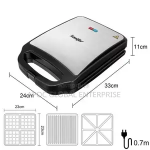 Sonifer 3 in 1 Sandwich Maker 1200w