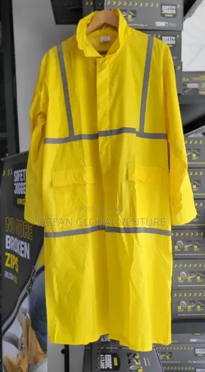 Original Gown Raincoat Polyester Yellow With Reflective