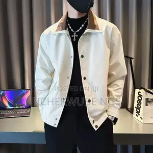Contrast Color Jacket Men's