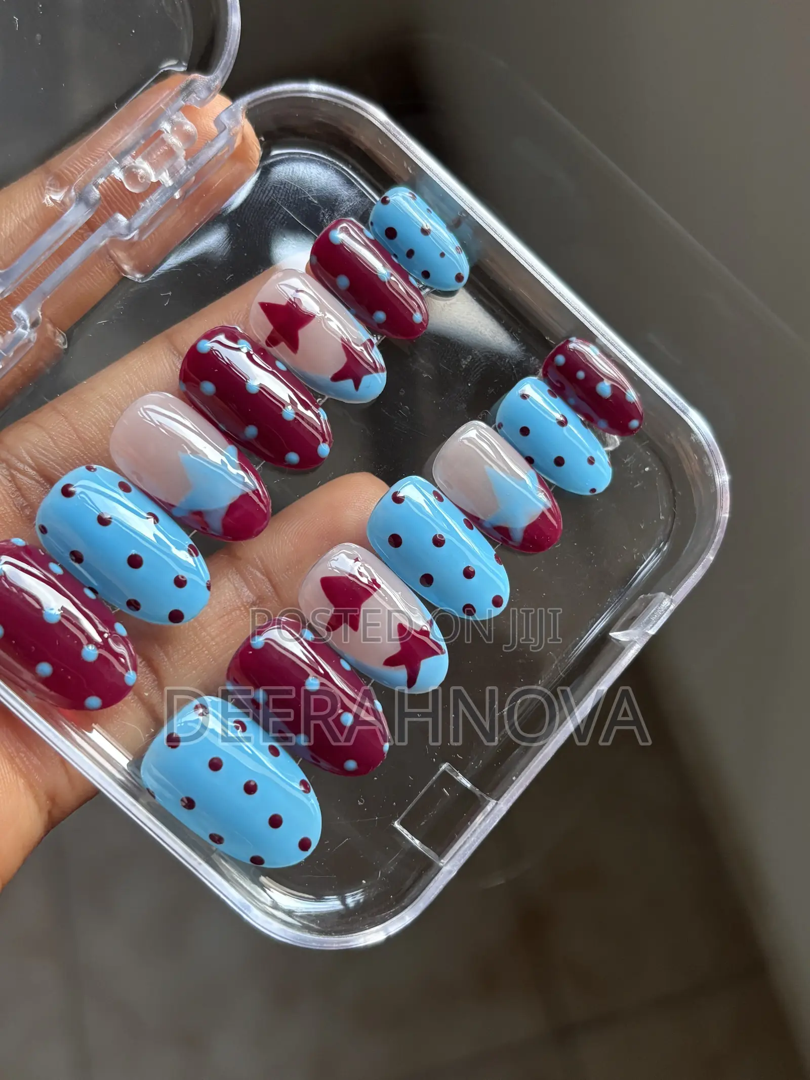 Burgundy Wine Polkadot Set
