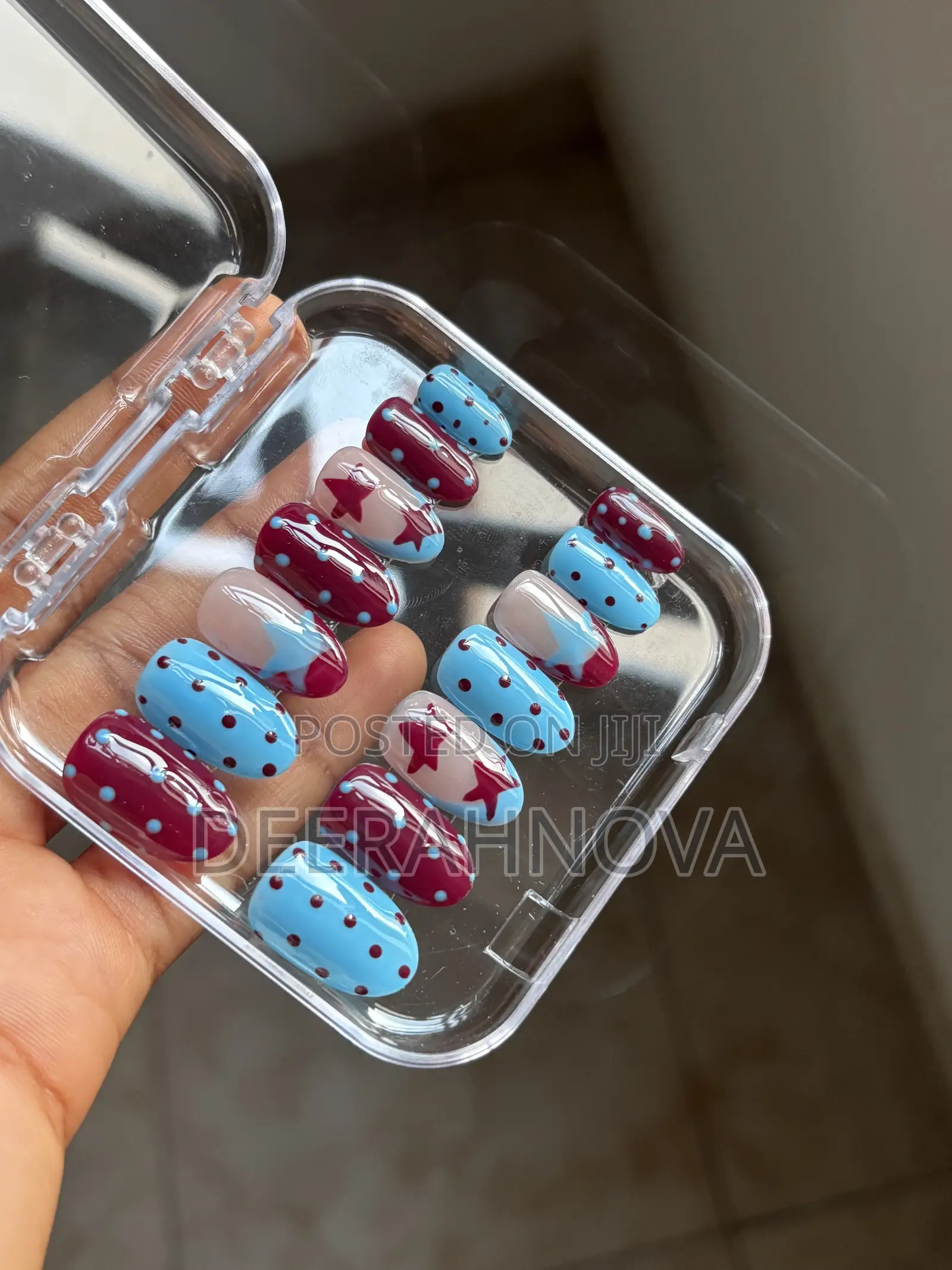 Burgundy Wine Polkadot Set