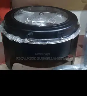 Sunnex Roll Top Chafing Dish -Stainless Steel, Black