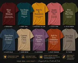 High-Quality Custom T-Shirts | Birthday, Wedding Corporate Branding