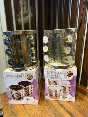12pcs Glass Canister With Metal Casing