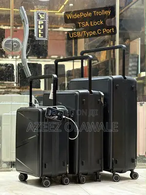 Premium Smart Travel Suitcase Set With Usb Type-C Charging