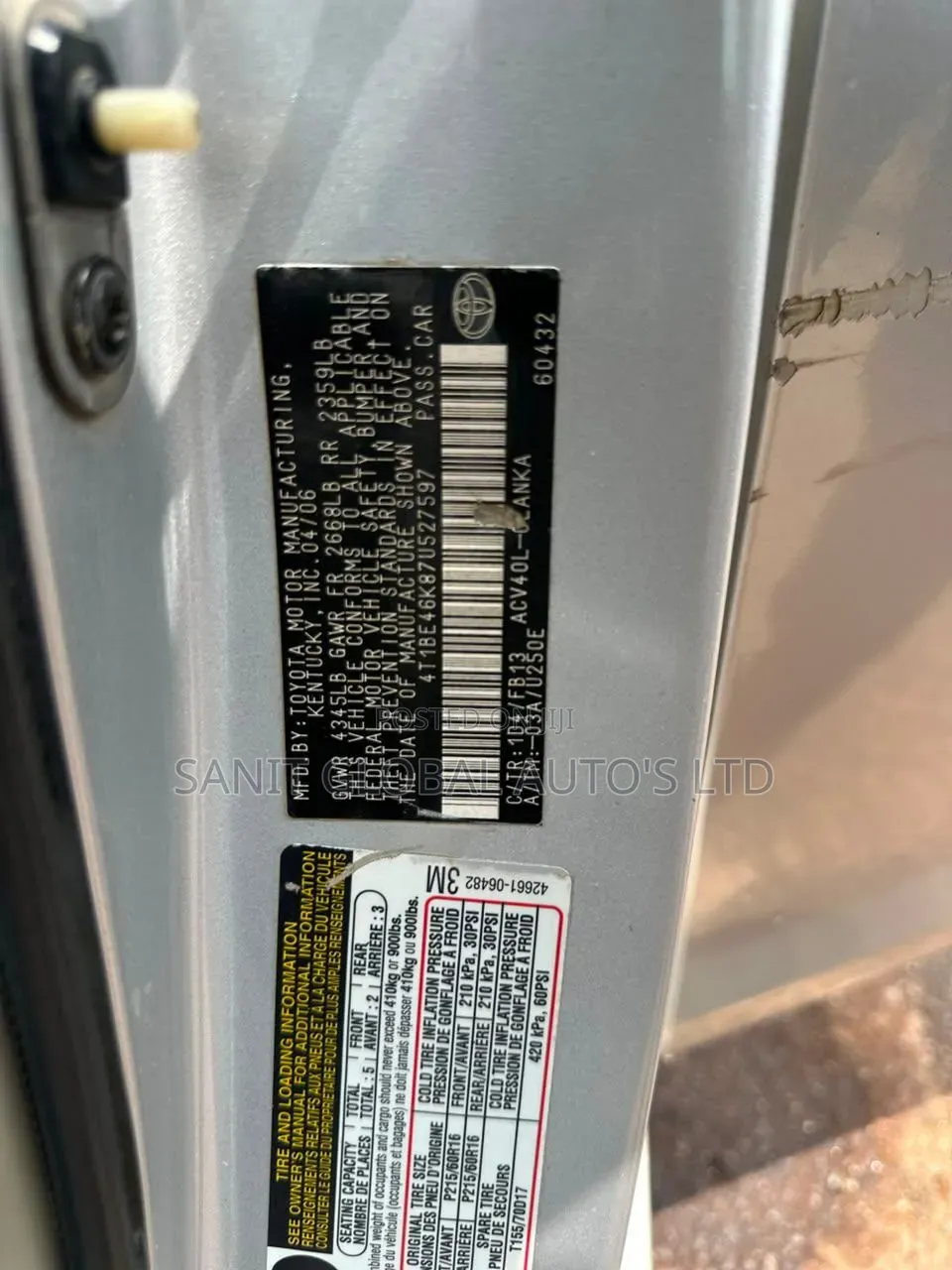 Toyota Camry 2007 Silver