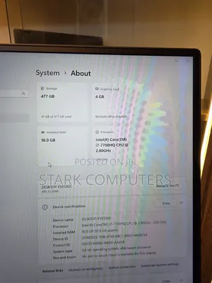 Laptop Dell XPS 15 (9560) 16GB Intel Core i7 SSD 512GB