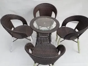 Luxury Outdoor Rattan Garden Chair Set With Coffee Table