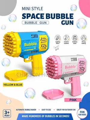 Mini Space Bubble Gun for Kids
